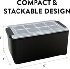 Clearcube Crystal Clear Ice Cube Maker - 6 Piece Directional Freezing System - Makes 8 Jumbo 2 Inch Crystal Clear Ice Cubes - No Odor Lid No Freezer Burn - Perfect for Whiskey Cocktails and More