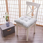 Tiita Chair Cushions 22"x22" Square Windows Pad for Adults Seating Pillows Set of 2, Beige