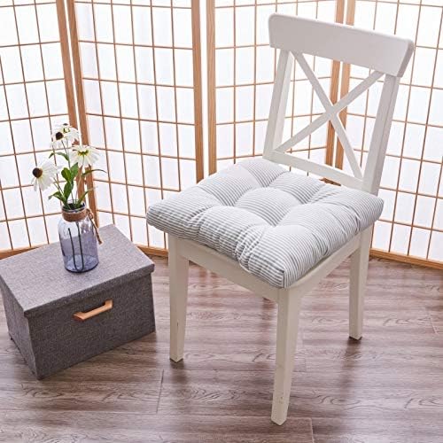 Tiita Chair Cushions 22"x22" Square Windows Pad for Adults Seating Pillows Set of 2, Beige