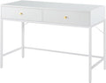 SUPERJARE Vanity Desk with Drawers, 47 inch Computer Desk, Modern Simple Home Office Desks, Makeup Dressing Table for Bedroom - White