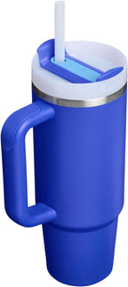 STANLEY Quencher H2.0 Flow State Tumbler, 30 oz, Cobalt | Handle and Straw | 3-Position Lid | Cup Holder Compatible for Travel | Insulated Stainless Steel Cup | BPA-Free