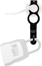 Secure Lock Box Attachment for Lever Handles - Realtors, Vacation Rentals and Real Estate Agent Supplies - Realtor Supplies for Key Lock Box for Keys with Code (1 Pack)