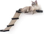 CatastrophiCreations Cat Mod Lift Handcrafted Wall Mounted Cat Tree Shelves, English Chestnut/Natural, One Size