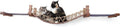 CatastrophiCreations Cat Bridge Wall-Mounted Play and Lounge Toy Cat Tree with Fabric Lounger for Pets - English Chestnut/Charcoal Gray, One Size