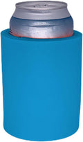 Blank Thick Foam Old School Can Cooler (2 Pack, Neon Blue)