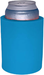 Blank Thick Foam Old School Can Cooler (2 Pack, Neon Blue)
