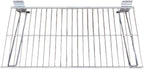 Slatwall Wire Metal Shelf Heavy Duty Adjustable Steel Slat Wall Mount Shelves for Garage Storage & Retail Display (24" x 12") Pack of 2 (Silver)