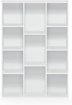 Furinno Luder Bookcase / Book / Storage , 11-Cube, White