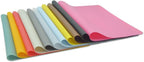 Silicone Placemats, Food-Grade Non-Slip Waterproof, Dining, Stain Resistant, Countertop Protector, Kitchen Counter Mat, Heat Resistant, Baking mat Dishwasher Safe (15.7x11.8Inch-4pack, Gray)