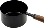 1pcs 1 Cup Measuring Cup with Wooden Handle Stainless Steel Measuring Scoop 250ml Measuring Spoon Black 1 Measuring Cups for Baking Cooking Wet and Dry Ingredients (250ml)