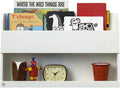 Tidy Books® The Original Bunk Bed Buddy™- Bunk Bed Accessories Shelf - 13”x 20.9”x 4.7” - Handmade Classic Book Storage Solution for Kids Ages 6 and Up - White