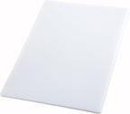 Winco 12" x 18" White Heavy-Duty Plastic Cutting Board (Set of 6) | Dishwasher safe, Stain resistant, Minimizes dulling, Great for Charcuterie, Cheese, Appetizers and Buffet Displays