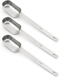 3PCS 1tbsp (3tsp, 15ml, 1/2oz) Single Measuring Spoon, Stainless Steel Long Handle Individual Teaspoons Only