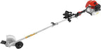 43CC 2-Stroke Weed Eater Gas Powered Weed Wacker, 2 Blade Heads Cordless Lawn Edger Gas Weed Trimmer with Shoulder Strap and Goggles Grass, Trimmer Tools for The Garden and Yard