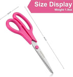 6PCS 8" Scissors,Sharp Stainless Steel Multicolor for Office School Crafts | Right/Left Handed, Comfort Grip Scissors for Office Desk Accessories Sewing Fabric Home Craft School Teacher/Class Supplies