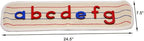 Elite Montessori Materials Accessories Edged Rug with lines Lower Case LARGE Movable Alphabet One Row Working Rug