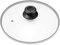 8 Inch Pan Lid, Tempered Glass Cover for Pots, Skillets & Frying Pan | Cookware & bakeware Lids, Heat-resistant Handle, Clear
