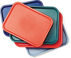 Carlisle FoodService Products CFS CT121603 Cafe Standard Plastic Cafeteria/Fast Food Tray, NSF Certified, BPA Free, 16" Length x 12" Width, Black (Pack of 24)