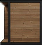 GL4 Outdoor Sauna Kit, Garden Luxury-Series Outdoor DIY Sauna Kit, Thermo-Spruce, up to 4 Persons Bundles (Sauna Heater and Sauna Stones Included) (HIVE MINI 6 WiFi - White)