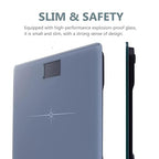 Ultra-Wide NUTRI FIT Bathroom Scale Digital High Accuracy Body Weight Scanner with Easy-to-Read Backlit LCD, 400 Pounds Ultimate Grey