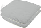 Plush Chair Cushion, Oval Chair Cushion Pad,Ultra Soft Nonslip Seat Pad,Comfortable Chair Cushion Cover,2PCS Memory Foam Chair Seat Cushion for Home Office Kitchen Dining Chairs Grey