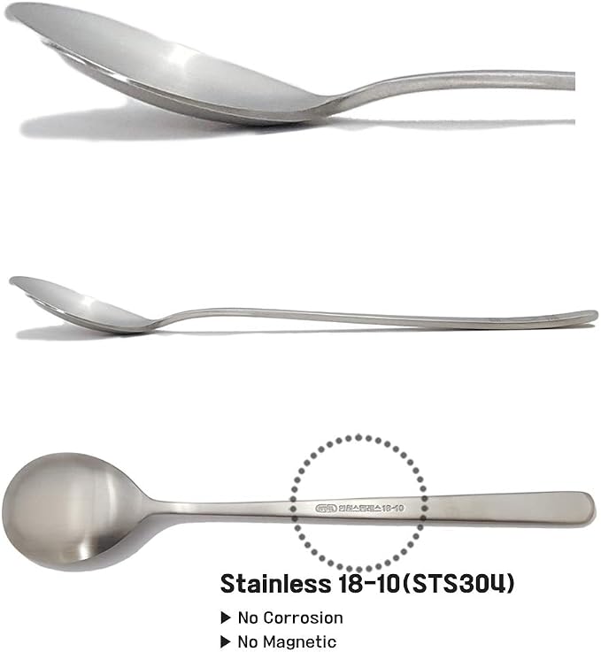 [1 Set] [Made in Korea] Korean Sticky Rice Spoon Chopsticks Set Gold Titanium Plating 304 Stainless Steel Tableware Cutlery Set Mukbang Chopsticks (Korean Palace Pattern, 1 Set)