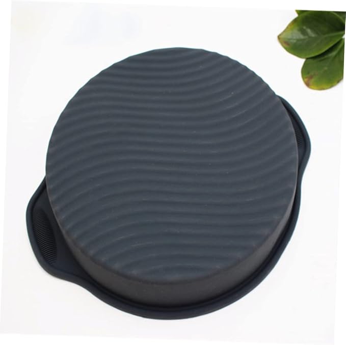 Ciieeo 1 Set Double Color Silicone Baking Round Toast Pan Non Stick Flexible Dishwasher Safe for Cake Bread Baking Black Color Easy to Clean Reusable