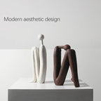 Decorative Bookends for Heavy Books, Thinker Statue Book Holders for Shelves & Office Desk, Abstract Decor Aesthetic Book Ends Stoppers, Modern Bookshelf Decoration