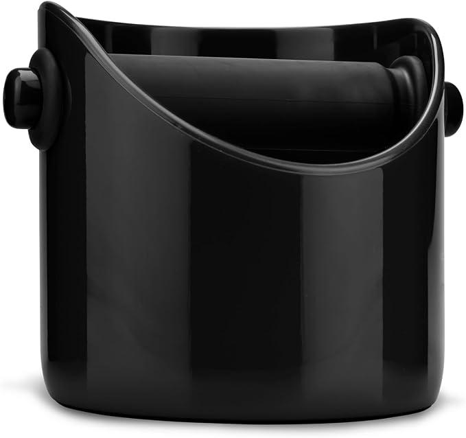 Dreamfarm Grindenstèin Sturdy, Compact, Modern Space-Saving Espresso Coffee Grind Knock Box - Black