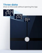 FITINDEX Wi-Fi Scale for Body Weight, Smart Scale with BMI, Body Fat, Muscle Mass, Digital, Bluetooth, Bathroom,13 Body Composition Analysis Health Monitor