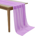 Pack of 15 | Orchid | 10ft Chiffon Table Runner 29x120 Inches Long Romantic Rustic Sheer Gauze Runner for Wedding Bridal Shower Birthday Banquets Engagement Spring Easter Boho Decorations