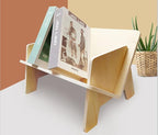 Wood Bookcase, Tilted Bookcase,Desktop Bookshelf Simple Tabletop Tilted Bookcases for Books Magazine CD,Desk Organizers and Storage Rack in Living Room/Office/Home.