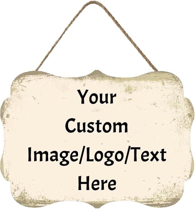 Personalized Custom Wooden Signs with Any Text Name for Home Door Man Cave Bar Family Farmhouse Decorative Home Kitchen Rustic Wall Decor