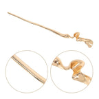 2pcs Chinese Hair Sticks: Gold Hair Chopsticks - Geometric Metal Pins for Women Bun Maker Chignon Maker Accessories