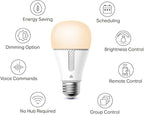 Kasa Smart Light Bulb KL110, LED Wi-Fi smart bulb works with Alexa and Google Home, A19 Dimmable, 2.4Ghz, No Hub Required, 800LM Soft White (2700K), 9W (60W Equivalent)