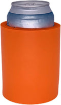 Blank Thick Foam Old School Can Cooler (6 Pack, Orange)
