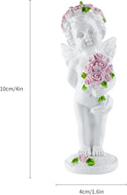Resin Angel Statue Holding Flowers, Indoor Living Room Dining Table Decor, Outdoor Garden Ornament, Ideal Gift for Mom, Dad and Friends