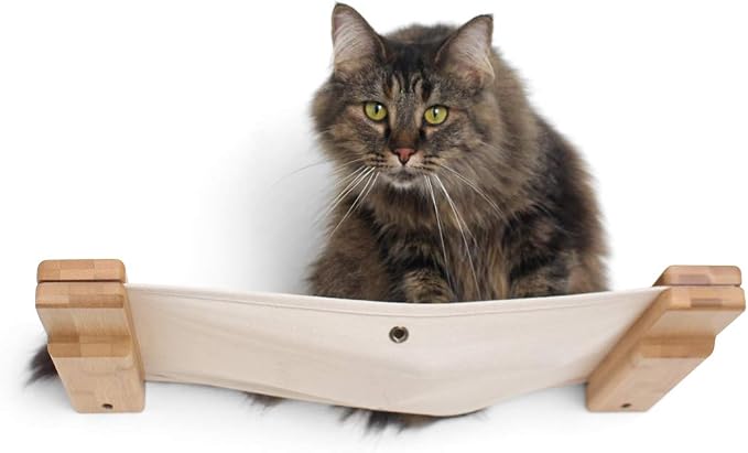CatastrophiCreations The Roman Cat Fort - Multiple-Level Cat Hammock & Climbing Activity Center Wall-Mounted Cat Tree Shelves