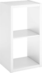 ClosetMaid 4536 Decorative Open Back 2-Cube Storage Organizer, Bleached Walnut