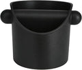 Coffee Grounds Knock Box, Espresso Puck Knock Box, 4 Inch Small Coffee Knock Box with Removable Knock Bar, Non-Slip Base, Compact Grounds Disposal Bin