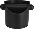 Coffee Grounds Knock Box, Espresso Puck Knock Box, 4 Inch Small Coffee Knock Box with Removable Knock Bar, Non-Slip Base, Compact Grounds Disposal Bin