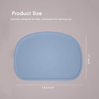 Cuddle Campus Set of 3 Silicone Placemats with Raised Edges for Kids,Toddlers,Babies, Non-Slip Dinning Table Mat, Baby Eating Mat, Food Mat Set-3