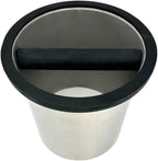 Rattleware Open Bottom Stainless Steel Knock Box Chute with Rubber Bar