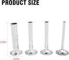 Hoypeyfiy 4Pcs #8 Sausage Stuffing Tubes, Stainless Steel Sausage Stuffer Kit for Meat Grinder Kitchenaid Plastic FGA Food Grinder