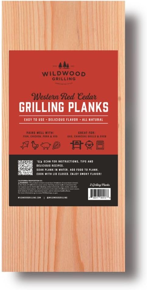24-Pack Signature 5”x11” Cedar Grilling Planks for Salmon