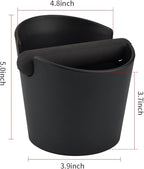HOMEE Coffee Knock Box 4.8 Inch Barista Style Knock Box With Removable Bar | Round Shock-Absorbent Durable With Removable Knock Bar and Non-Slip Base Gift