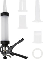 Hoypeyfiy Manual Sausage Stuffer, Homemade Sausage Filling Tool with Stuffing Tubes and Filling Nozzles, Hand Meat Filling Machine Salami Maker for Kitchen BBQ