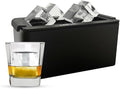 Clearcube Crystal Clear Ice Cube Maker - 6 Piece Directional Freezing System - Makes 8 Jumbo 2 Inch Crystal Clear Ice Cubes - No Odor Lid No Freezer Burn - Perfect for Whiskey Cocktails and More
