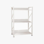 Small Bookshelf for Small Spaces,Modern 3 Tier Bookcase Night Stand, Narrow Book Shelf Organizer, Small Shelf Open Display Rack for Bedroom, Living Room, Home Office(White)