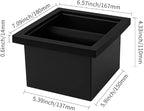 watchget Bottomless Espresso Knock Box, Built-in Coffee Ground Container | Detachable Rubber Rod; Desktop Waste Bin for Commercial Coffee Bar Shop